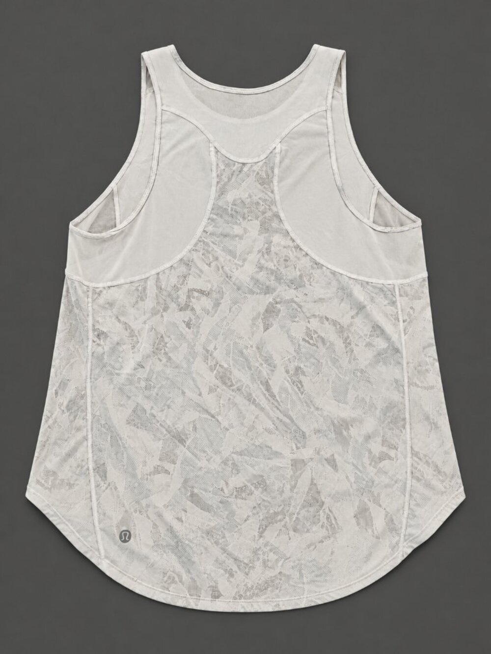 Lululemon White Racerback Mesh Lightweight Breathable Tank Top Women's M